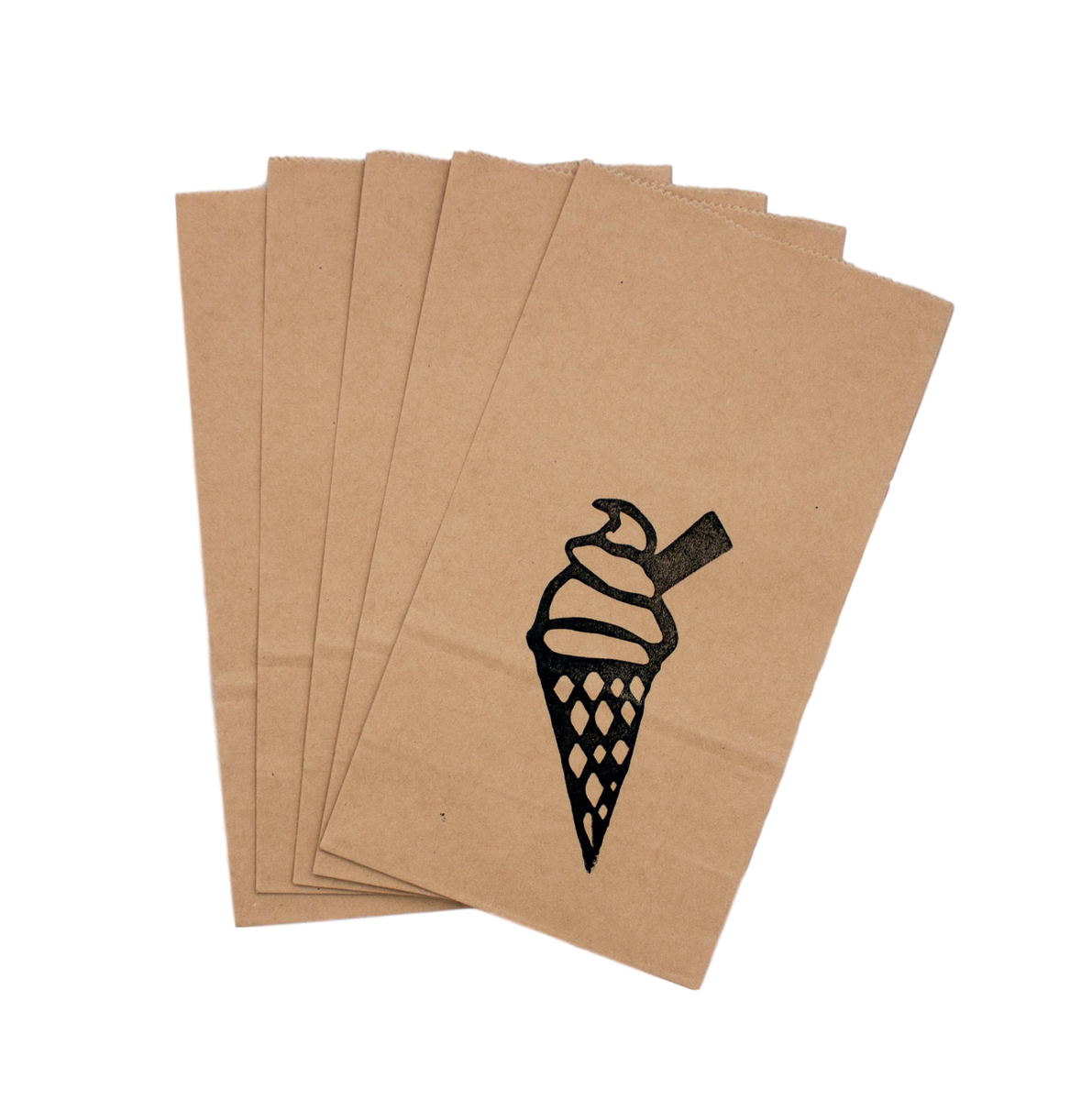 Icecream party bag set of 5 The Paper Party Bag Shop