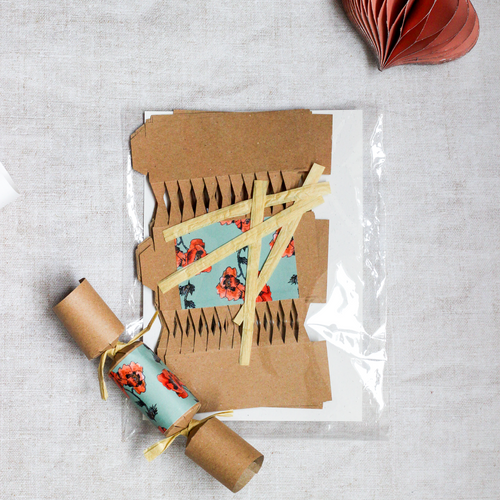 Make your own Mini Eco-friendly Christmas Crackers - Flower design