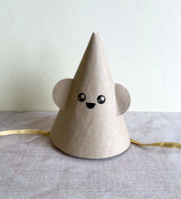 Cute Face with Ears Plastic Free Party Hat - Set of 5