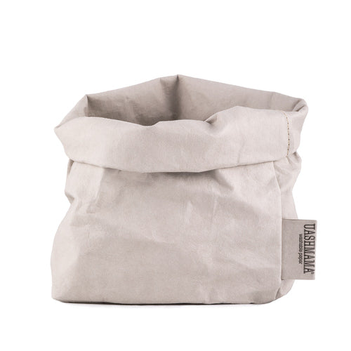 Washable Paper Bag by Uashmama - Grey Medium